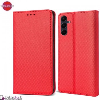 Telone atverčiamas dėklas - raudonas (Samsung A55 5G) Telone atverčiamas dėklas - raudonas (Samsung A55 5G)